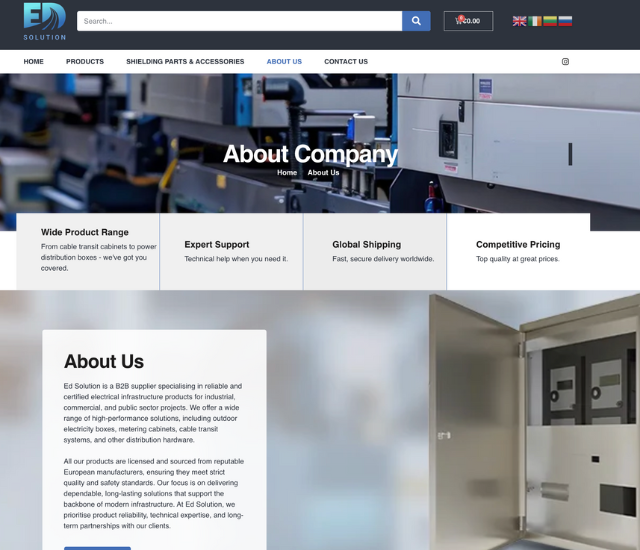 B2B electrical products